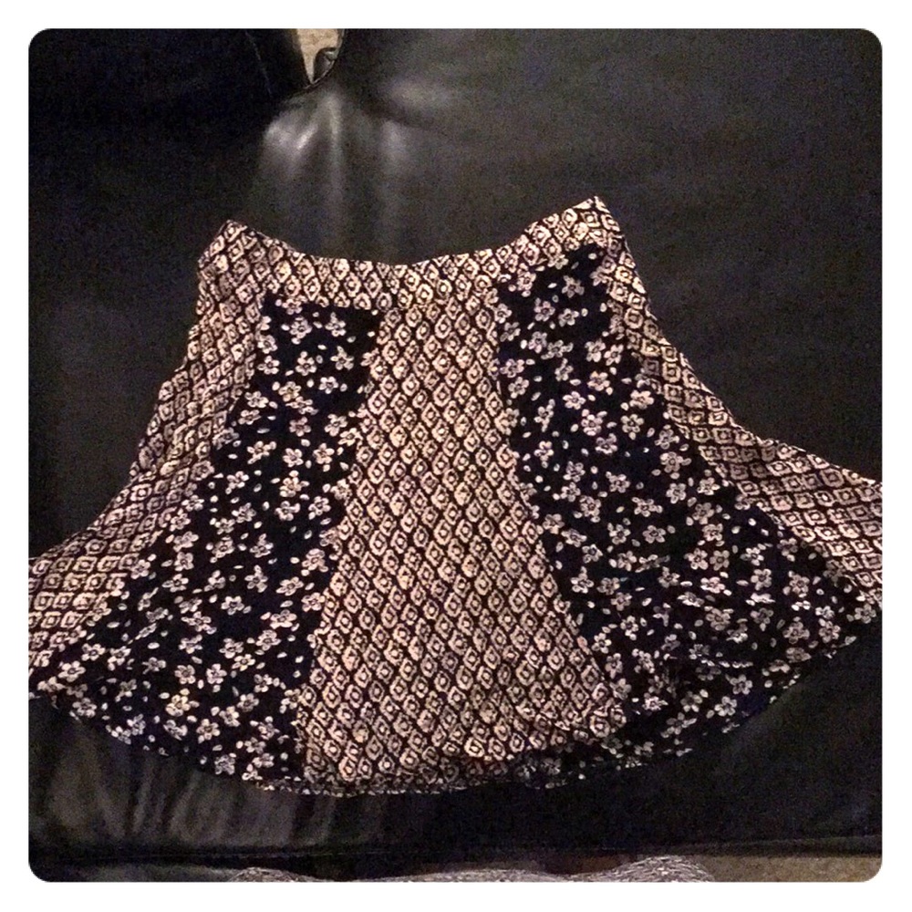 Pink and black skirt